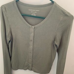 Olive green American eagle soft and sexy shirt